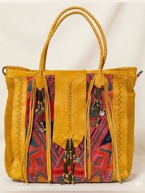 FREE PEOPLE RETRO VINTAGE BOHO SHOULDER BAG PURSE.